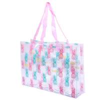 Custom Eco friendly beach bag Fashionable Custom Printed Clear Plastic Pvc Summer Beach Bags