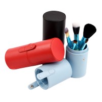 Hard cosmetic brush box,travel makeup brush cylinder case